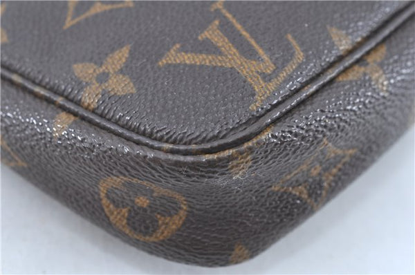 Authentic Louis Vuitton Monogram Pochette Accessoires Pouch M51980 Junk H9121