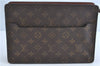 Authentic Louis Vuitton Monogram Pochette Homme Clutch Hand Bag M51795 LV H9127