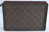 Authentic Louis Vuitton Monogram Pochette Homme Clutch Hand Bag M51795 LV H9127