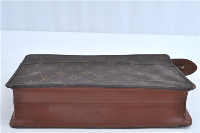 Authentic Louis Vuitton Monogram Pochette Homme Clutch Hand Bag M51795 LV H9127