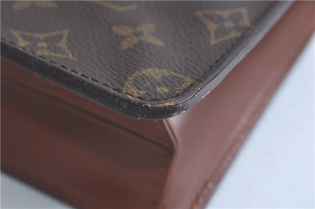 Authentic Louis Vuitton Monogram Pochette Homme Clutch Hand Bag M51795 LV H9127