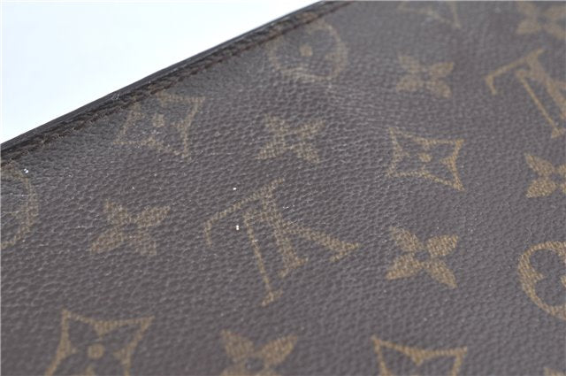 Authentic Louis Vuitton Monogram Pochette Homme Clutch Hand Bag M51795 LV H9127