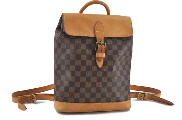 Authentic Louis Vuitton Damier Arlequin Backpack N99038 LV H9128