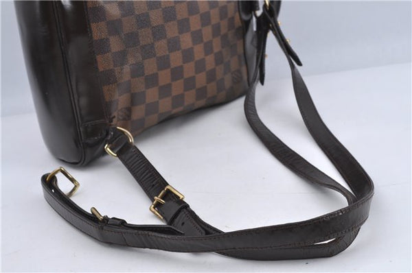 Authentic Louis Vuitton Damier Soho Backpack N51132 LV Junk H9134