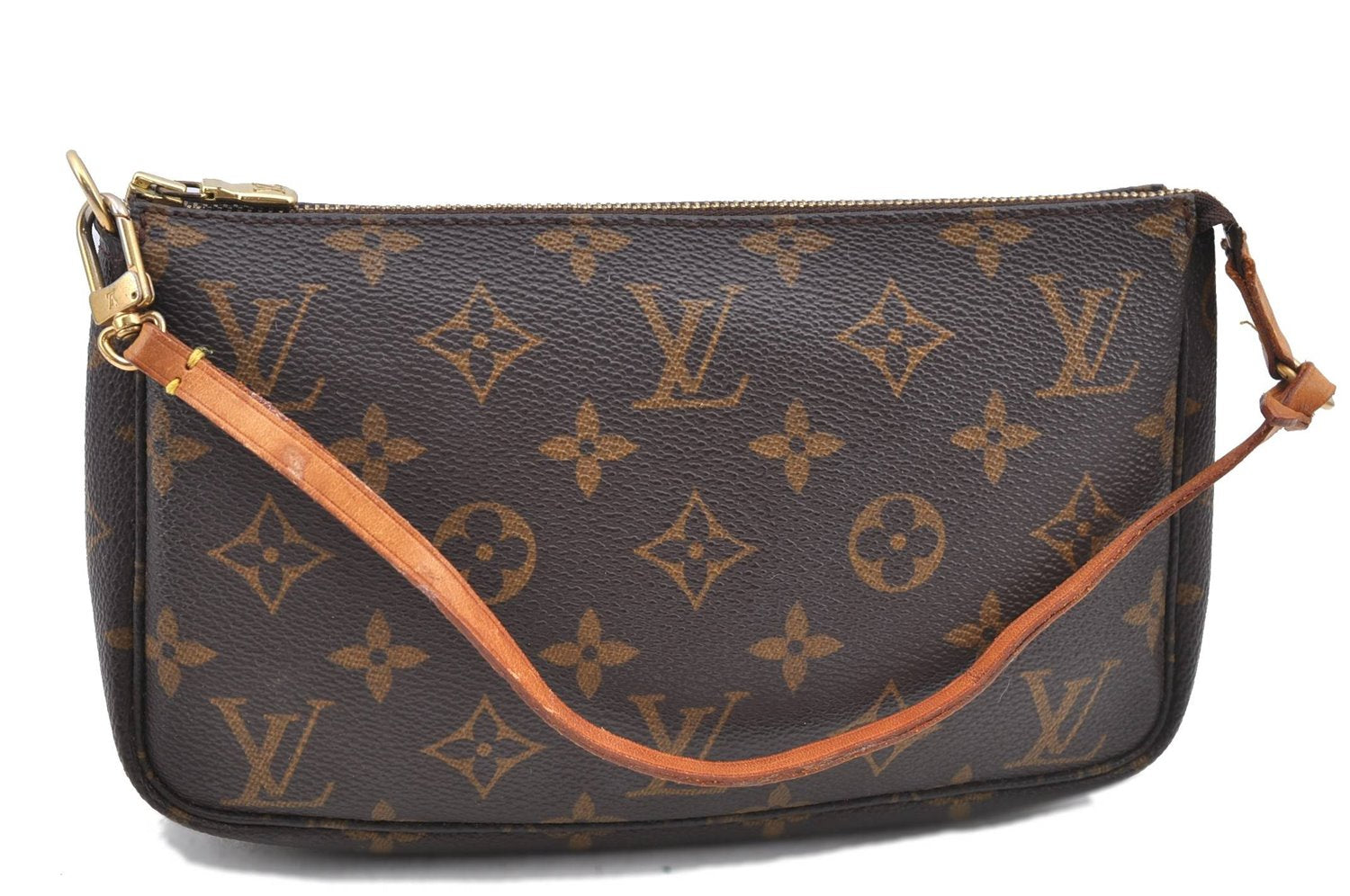 Authentic Louis Vuitton Monogram Pochette Accessoires Pouch M51980 LV H9140