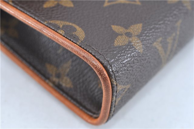 Authentic Louis Vuitton Monogram Pochette Florentine Pouch Clutch Bag LV H9143