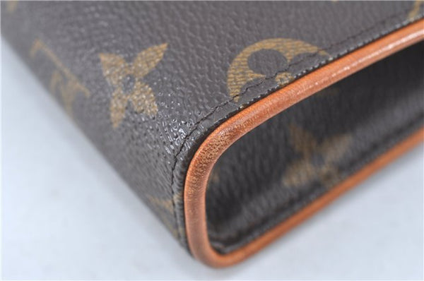 Authentic Louis Vuitton Monogram Pochette Florentine Pouch Clutch Bag LV H9143