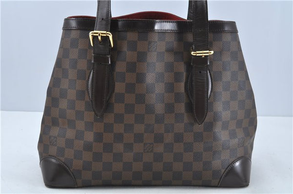 Authentic Louis Vuitton Damier Hampstead MM Shoulder Tote Bag N51204 LV H9145