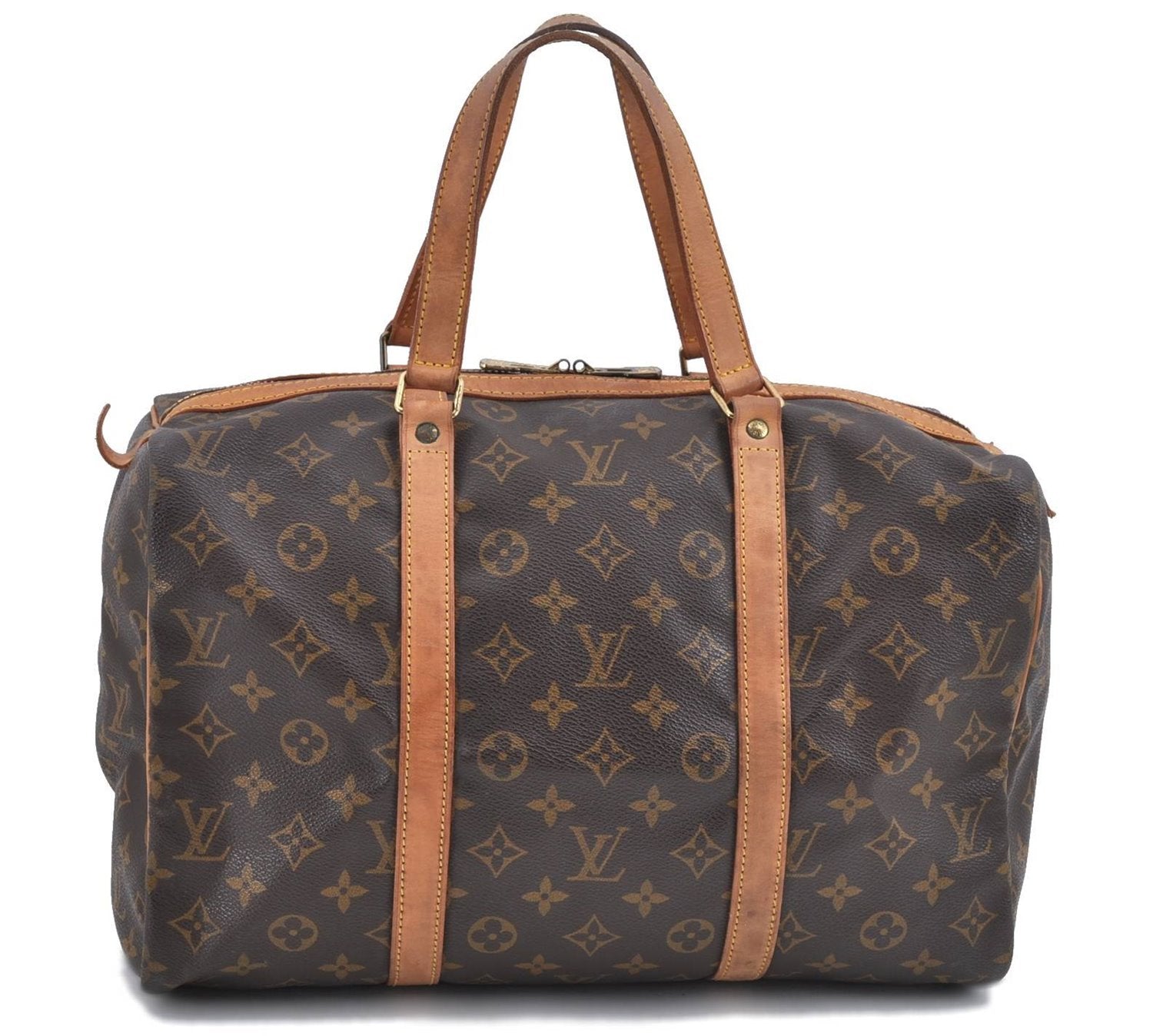 Authentic Louis Vuitton Monogram Sac Souple 35 Hand Boston Bag M41626 LV H9148