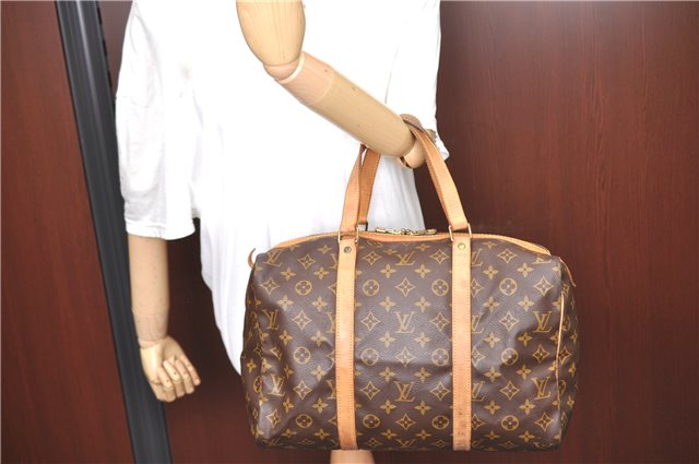 Authentic Louis Vuitton Monogram Sac Souple 35 Hand Boston Bag M41626 LV H9148