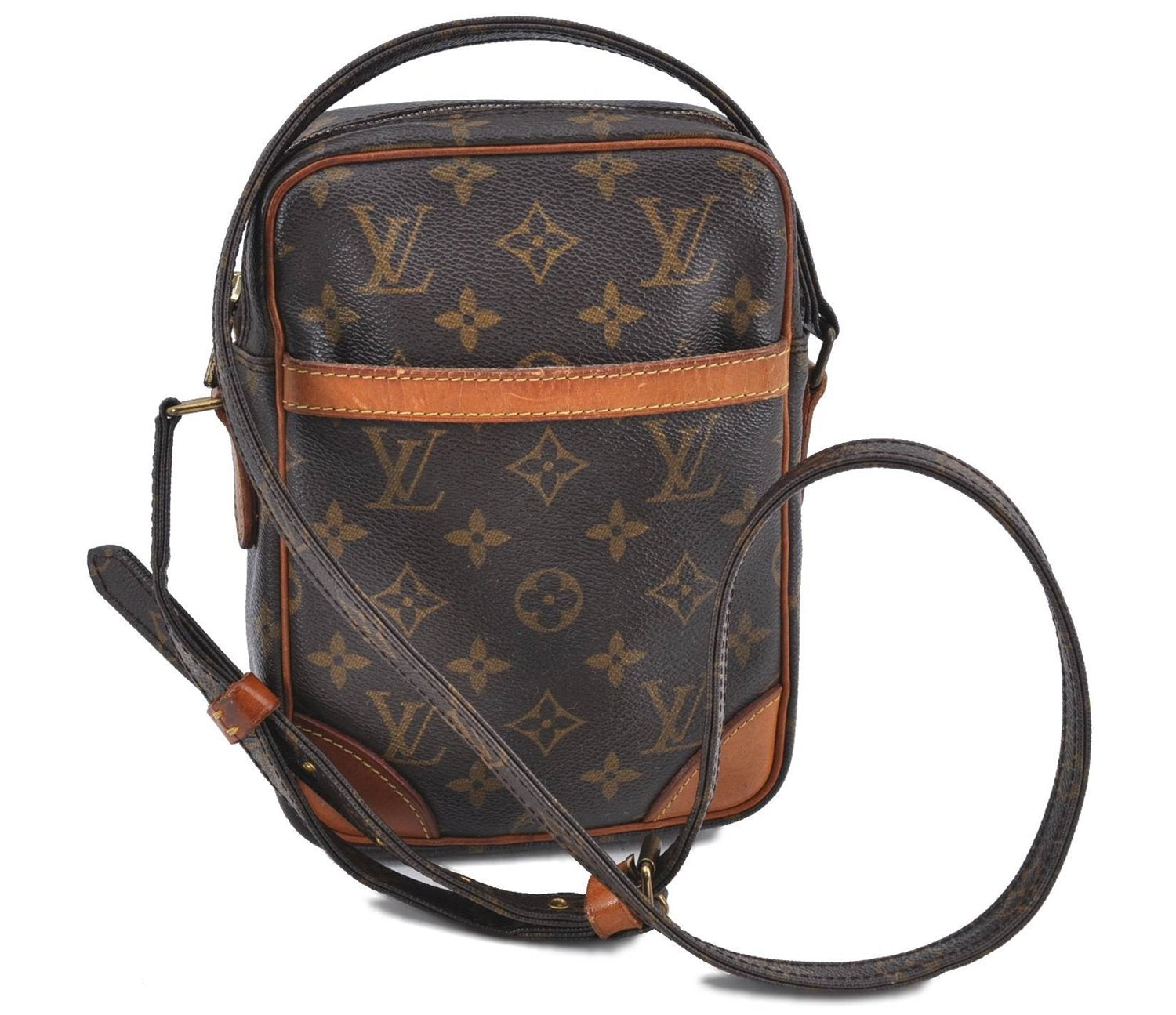 Authentic Louis Vuitton Monogram Danube Shoulder Cross Body Bag M45266 LV H9150