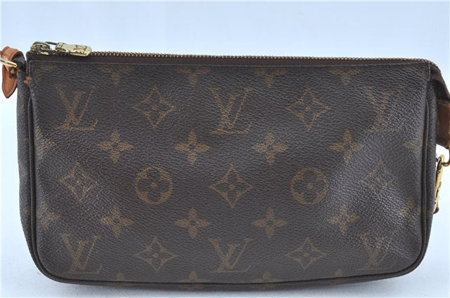 Authentic Louis Vuitton Monogram Pochette Accessoires Pouch M51980 Junk H9152