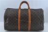 Authentic Louis Vuitton Monogram Keepall 50 Boston Bag M41426 LV H9160