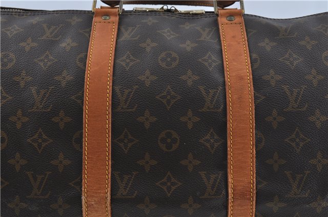 Authentic Louis Vuitton Monogram Keepall 50 Boston Bag M41426 LV H9160