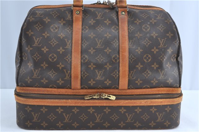 Authentic Louis Vuitton Monogram Sac Sport Travel Hand Bag M41444 LV H9165