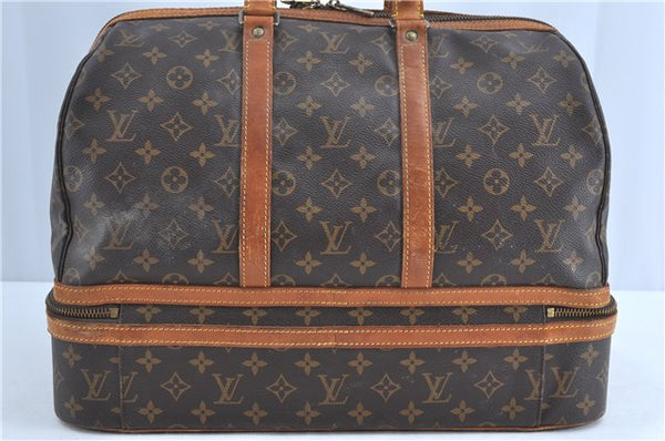 Authentic Louis Vuitton Monogram Sac Sport Travel Hand Bag M41444 LV H9165