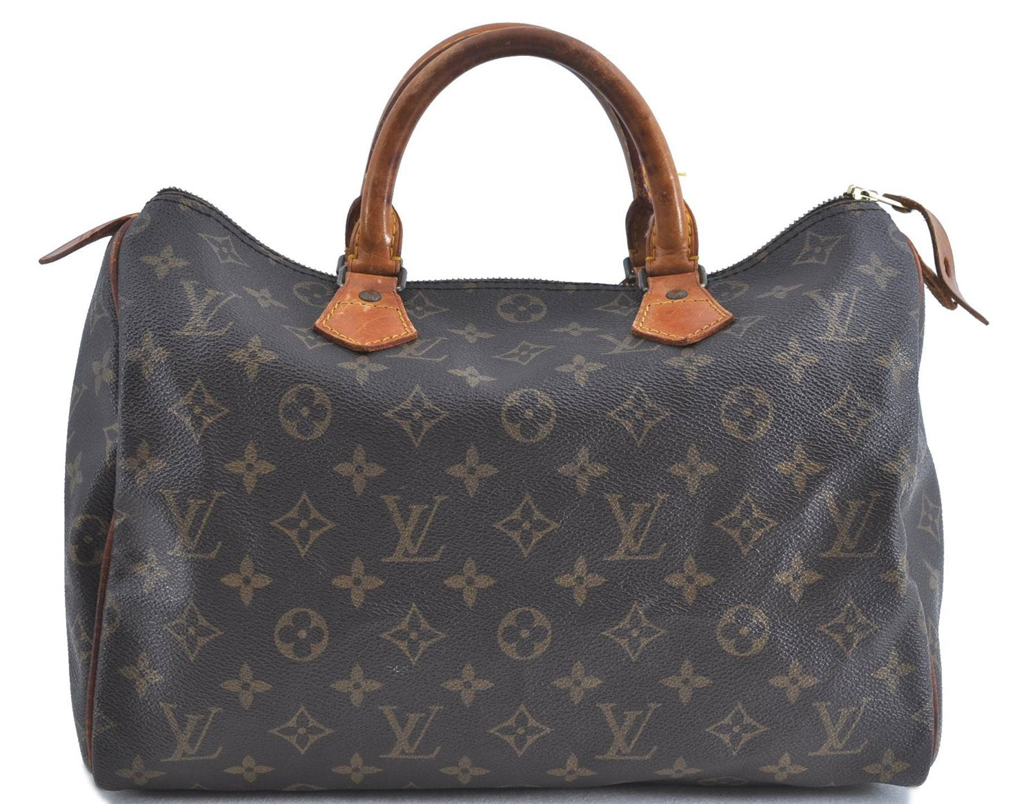 Authentic Louis Vuitton Monogram Speedy 30 Hand Bag M41526 LV Junk H9167