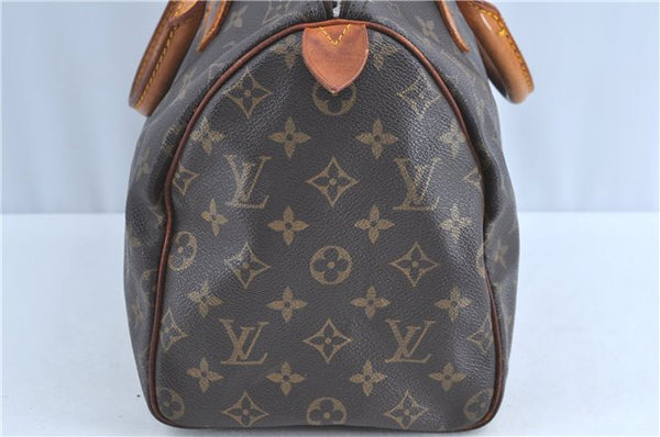 Authentic Louis Vuitton Monogram Speedy 30 Hand Bag M41526 LV Junk H9167