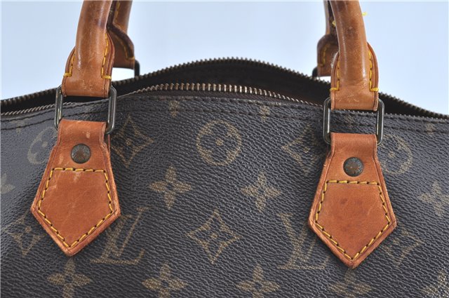 Authentic Louis Vuitton Monogram Speedy 30 Hand Bag M41526 LV Junk H9167