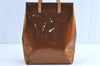 Authentic Louis Vuitton Vernis Reade MM Hand Bag Brown M91143 LV H9169