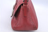 Authentic FENDI Mamma Baguette Shoulder Hand Bag Leather Red H9170