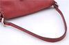 Authentic FENDI Mamma Baguette Shoulder Hand Bag Leather Red H9170