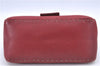 Authentic FENDI Mamma Baguette Shoulder Hand Bag Leather Red H9170