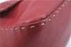 Authentic FENDI Mamma Baguette Shoulder Hand Bag Leather Red H9170