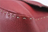 Authentic FENDI Mamma Baguette Shoulder Hand Bag Leather Red H9170