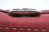 Authentic FENDI Mamma Baguette Shoulder Hand Bag Leather Red H9170