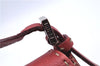 Authentic FENDI Mamma Baguette Shoulder Hand Bag Leather Red H9170