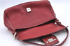 Authentic FENDI Mamma Baguette Shoulder Hand Bag Leather Red H9170