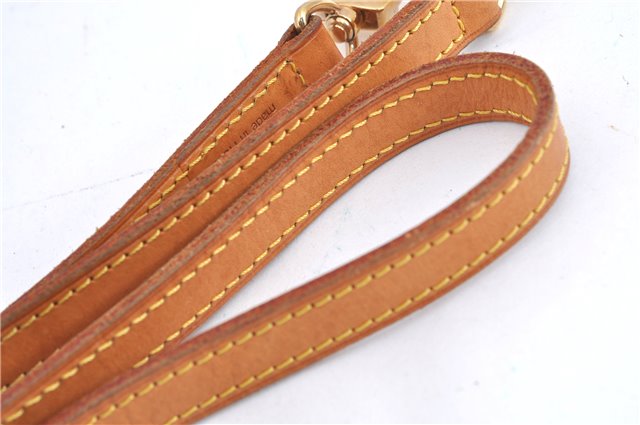 Authentic Louis Vuitton Leather Shoulder Strap Beige LV H9172