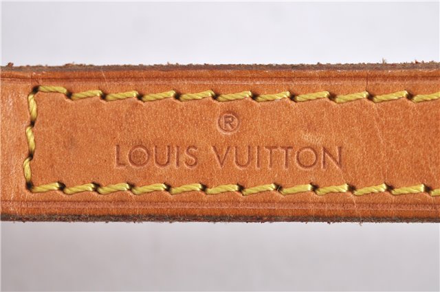 Authentic Louis Vuitton Leather Shoulder Strap Beige LV H9172