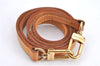 Authentic Louis Vuitton Leather Shoulder Strap Beige LV H9172