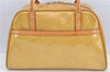 Authentic Louis Vuitton Vernis Tompkins Square Hand Bag Yellow M91149 LV H9174