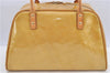 Authentic Louis Vuitton Vernis Tompkins Square Hand Bag Yellow M91149 LV H9174