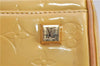 Authentic Louis Vuitton Vernis Tompkins Square Hand Bag Yellow M91149 LV H9174