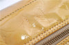 Authentic Louis Vuitton Vernis Tompkins Square Hand Bag Yellow M91149 LV H9174