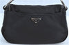 Authentic PRADA Nylon Leather Shoulder Hand Bag Purse Black H9179