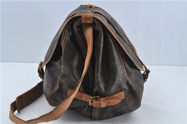 Auth Louis Vuitton Monogram Saumur 35 Shoulder Cross Body Bag M42254 LV H9181