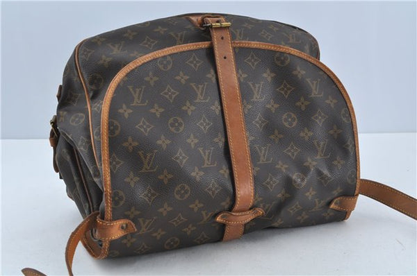 Auth Louis Vuitton Monogram Saumur 35 Shoulder Cross Body Bag M42254 LV H9181