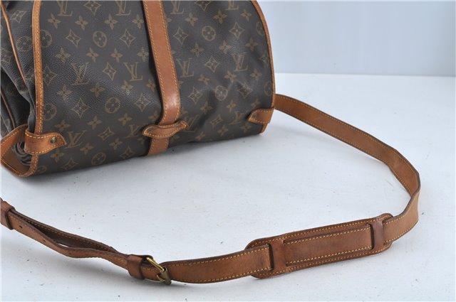 Auth Louis Vuitton Monogram Saumur 35 Shoulder Cross Body Bag M42254 LV H9181