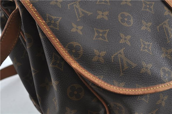 Auth Louis Vuitton Monogram Saumur 35 Shoulder Cross Body Bag M42254 LV H9181