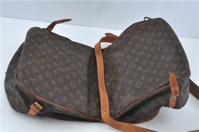 Auth Louis Vuitton Monogram Saumur 35 Shoulder Cross Body Bag M42254 LV H9181