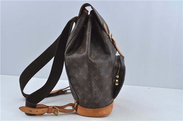 Authentic Louis Vuitton Monogram Montsouris GM Backpack M51135 LV H9185