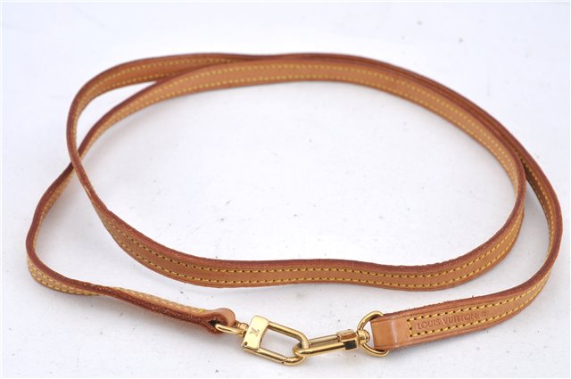 Authentic Louis Vuitton Leather Shoulder Strap Beige 47.6