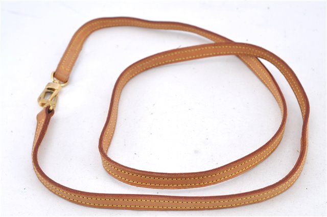 Authentic Louis Vuitton Leather Shoulder Strap Beige 47.6