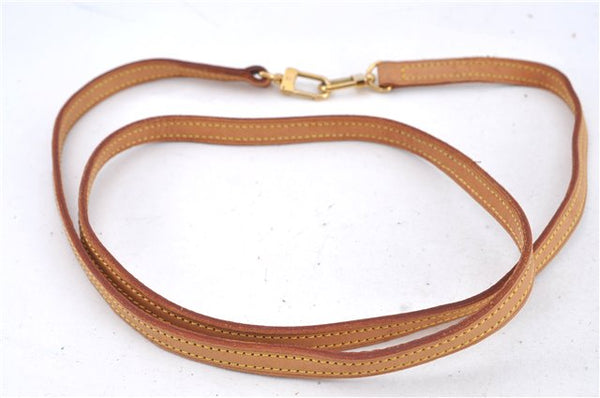 Authentic Louis Vuitton Leather Shoulder Strap Beige 47.6" LV H9190