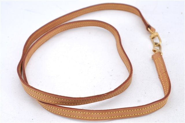 Authentic Louis Vuitton Leather Shoulder Strap Beige 47.6